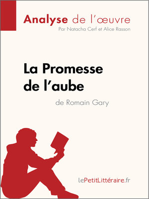 cover image of La Promesse de l'aube de Romain Gary (Analyse de l'oeuvre)